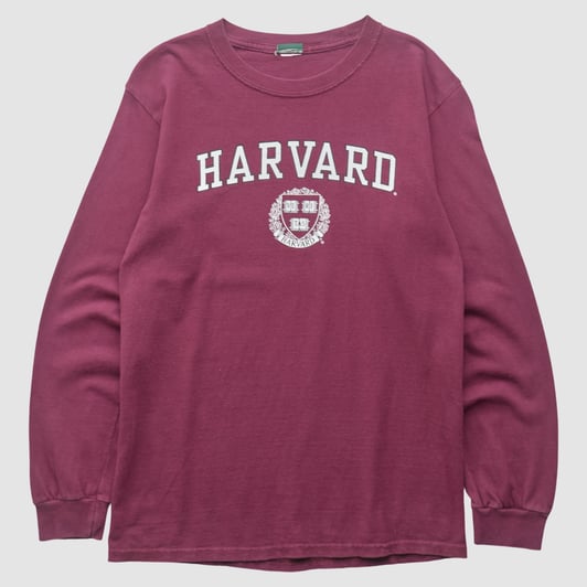 Harvard Crimson 2000s Long Sleeve T-shirt - Maroon - XS by Fanatics Real Vintage