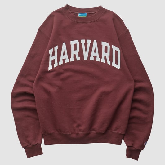 Harvard Crimson Champion 2010s Pullover Sweatshirt - Maroon - S by Fanatics Real Vintage