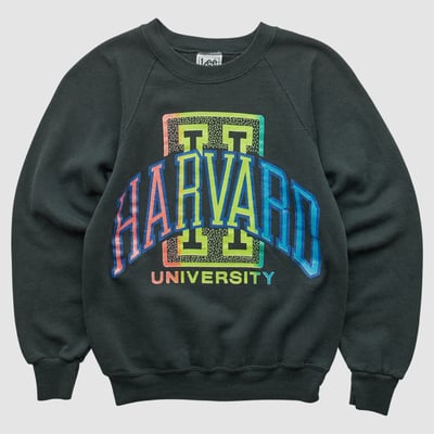 Harvard Crimson Lee Apparel 90s Pullover Sweatshirt - Black - XXS by Fanatics Real Vintage