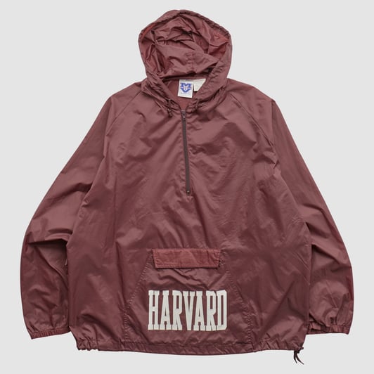 Harvard Crimson MV Sport 90s Hooded 1/2 Zip Jacket - Maroon - XL by Fanatics Real Vintage