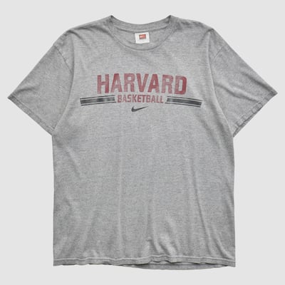 Harvard Crimson Nike 2000s T-shirt - Heather Gray - M by Fanatics Real Vintage