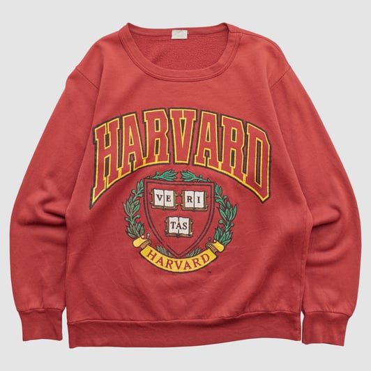Harvard Crimson Pro Sports 90s Pullover Sweatshirt - Red - XS by Fanatics Real Vintage