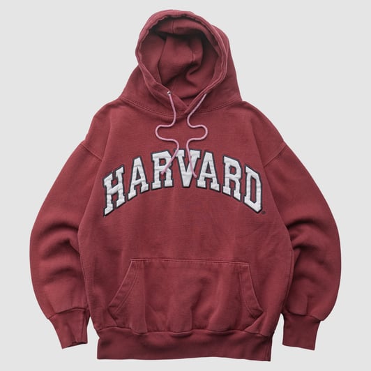 Harvard Crimson Richie's Sportswear 2000s Hooded Pullover Sweatshirt - Maroon - XS by Fanatics Real Vintage