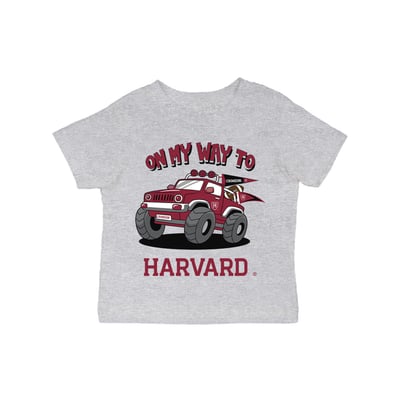 Harvard Crimson Vive La Fete Infant On My Way T-Shirt - Gray