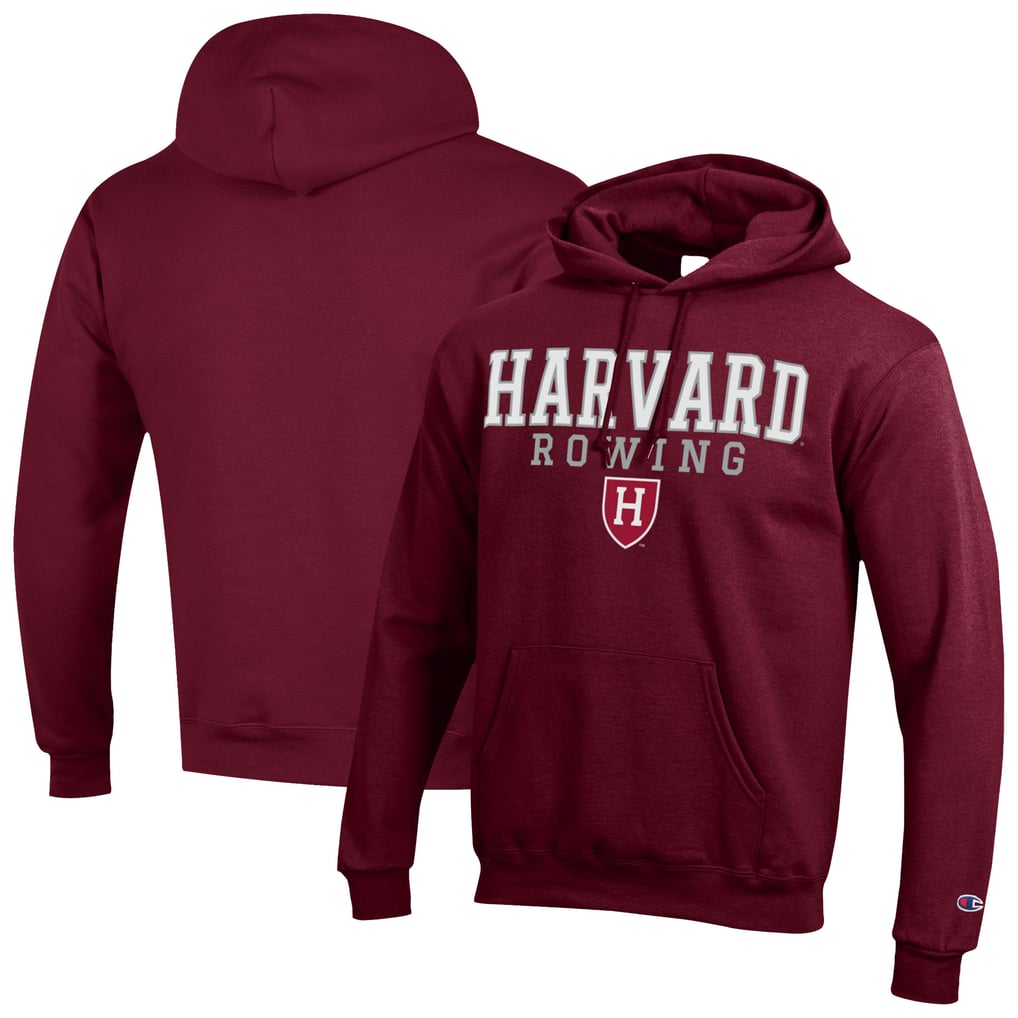 Harvard Crimson Champion Rowing Eco Powerblend Pullover Hoodie – Maroon