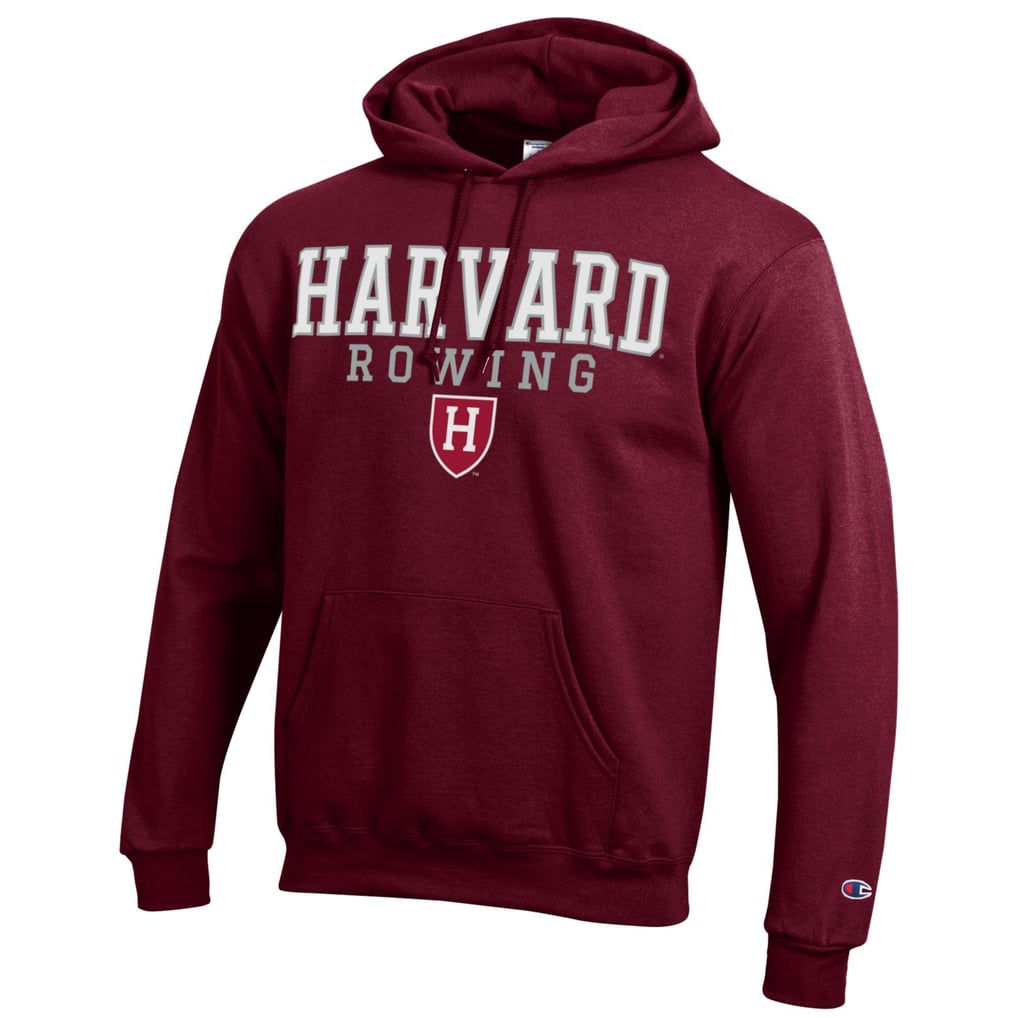 Harvard Crimson Champion Rowing Eco Powerblend Pullover Hoodie – Maroon