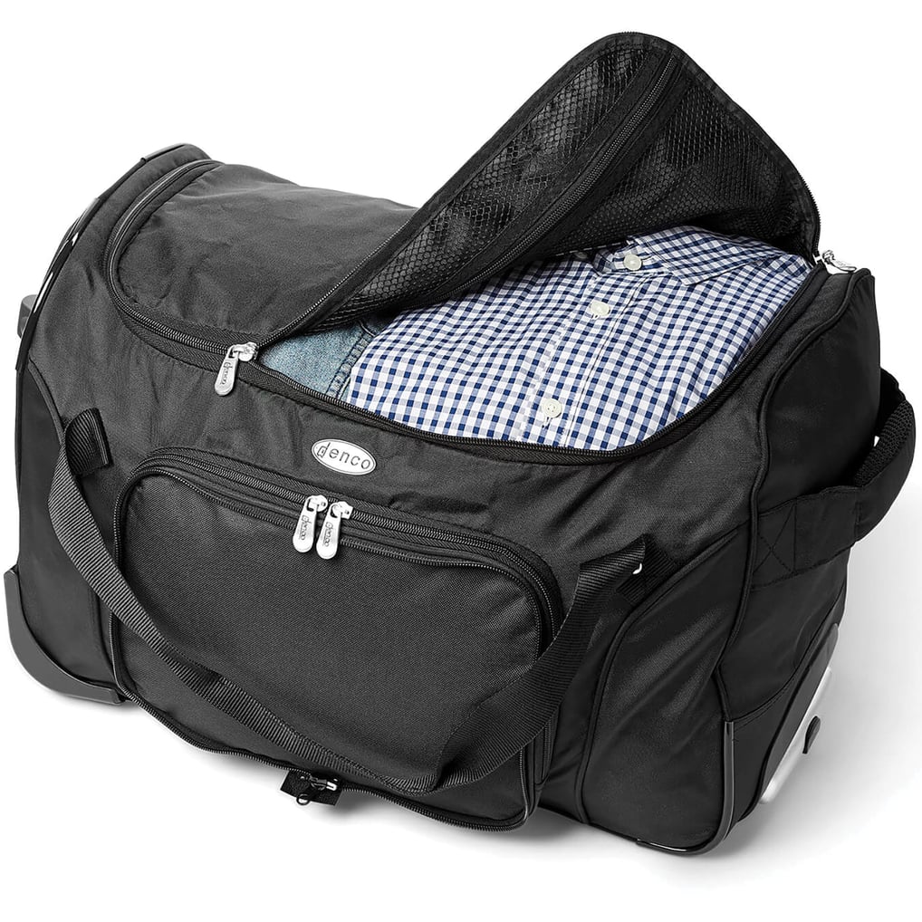 Harvard Crimson MOJO 22'' Wheeled Duffel Bag - Black