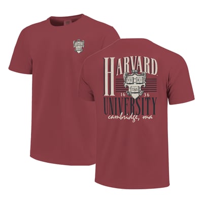 Harvard Crimson Unisex Comfort Colors Hyper Local T-Shirt - Crimson