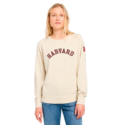 Harvard Crimson FAHERTY Women's Coastal Cloud Sweatshirt - Cream