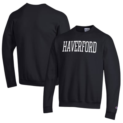 Haverford College Champion Powerblend Sweatshirt - Black
