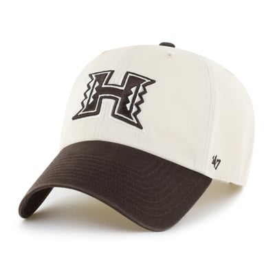 Hawaii Rainbow Warriors '47 Unisex Clean Up Adjustable Hat - Natural/Brown