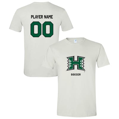  Hawaii Rainbow Warriors Unisex Collegiate Women's Soccer NIL Pick-A-Player Name & Number Shirsey T-Shirt - White