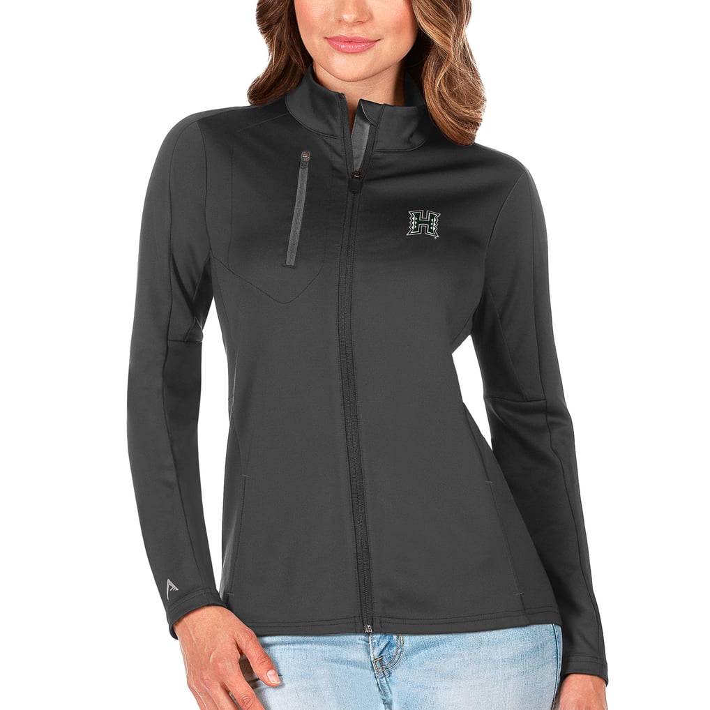 Hawaii Warriors Antigua Women's Generation Full-Zip Jacket - Graphite/Silver