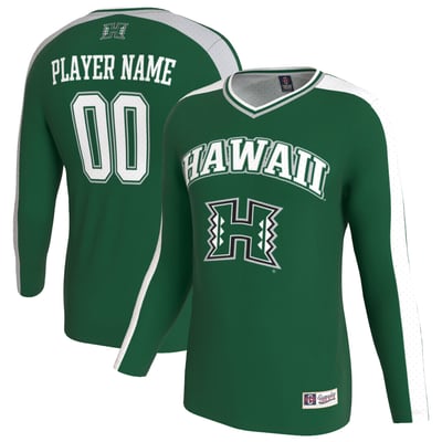  Hawaii Rainbow Warriors GameDay Greats Youth Lightweight Collegiate Women's Volleyball NIL Pick-A-Player Fashion Jersey - Green