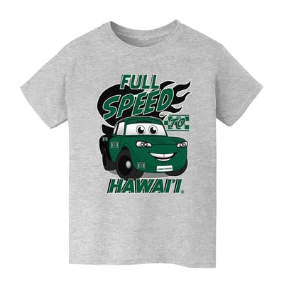  Hawaii Rainbow Warriors Vive La Fete Youth Full Speed T-Shirt - Gray