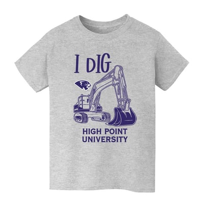High Point Panthers Vive La Fete Youth Excavator T-Shirt - Gray