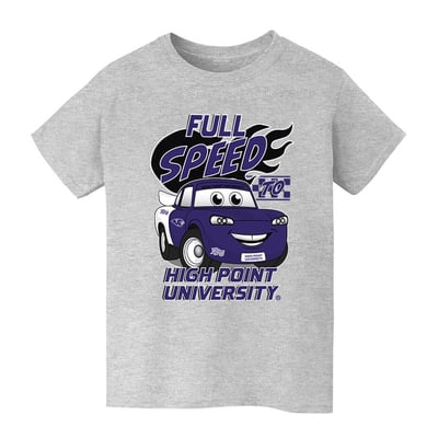  High Point Panthers Vive La Fete Youth Full Speed T-Shirt - Gray