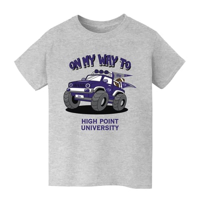 High Point Panthers Vive La Fete Youth On My Way T-Shirt - Gray