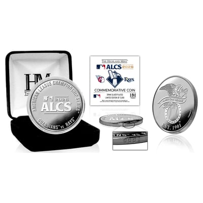 Highland Mint Cleveland Guardians vs. Tampa Bay Rays 2026 American League Championship Series Matchup Silver Commemorative Coin