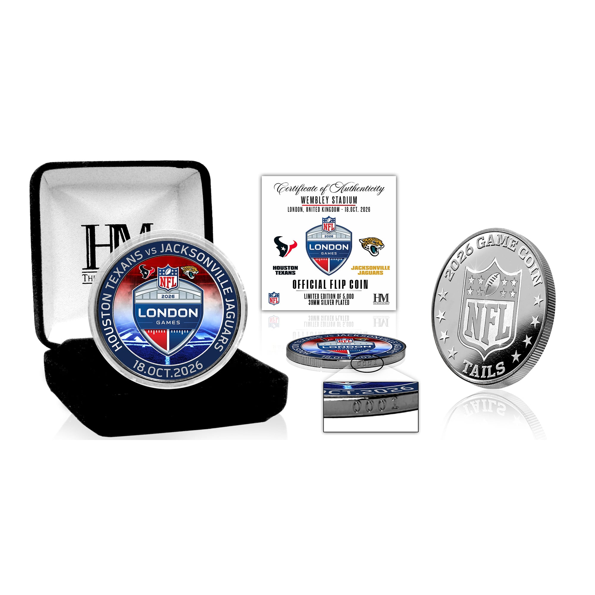 Houston Texans vs. Jacksonville Jaguars Highland Mint London Limited ...