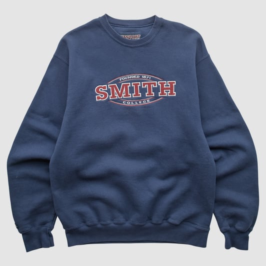 Hobart & William Smith Colleges Jansport 2000s Pullover Sweatshirt - Blue - XXS by Fanatics Real Vintage