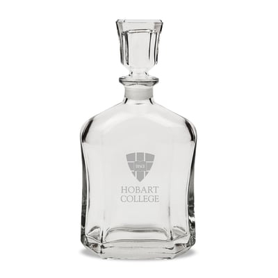 Hobart & William Smith Colleges Team 23.75oz. Crystal Whisky Decanter