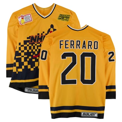 Ray Ferraro Team Canada Fanatics Authentic Game-Used #20 Yellow Jersey from the 1994 NHL 4-on-4 Challenge