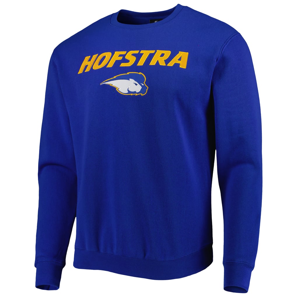 Hofstra University Pride Colosseum Arch Over Logo Pullover Sweatshirt - Royal