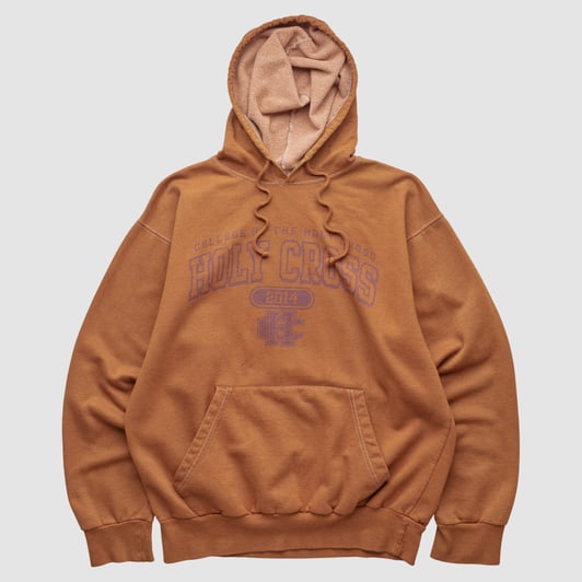 Holy Cross Crusaders MV Sport 2014 Hooded Pullover Sweatshirt - Clay - XS by Fanatics Real Vintage