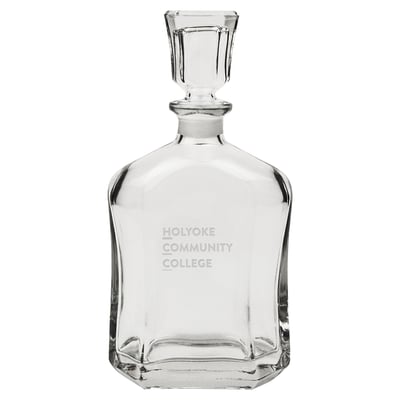 Holyoke Community College 23.75oz. Crystal Whisky Decanter