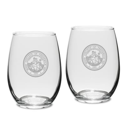 Hood Blazers 15oz. 2-Piece Stemless Wine Glass Set