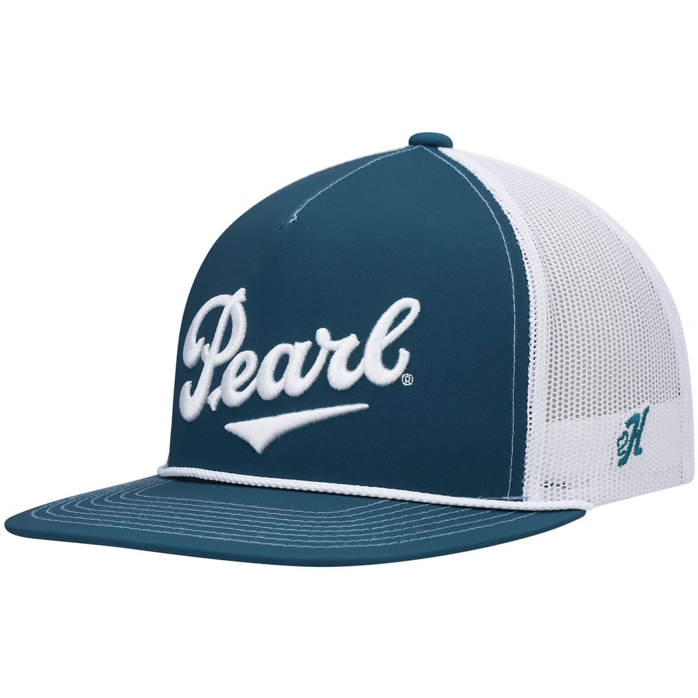 HOOey Pearl Trucker Snapback Hat - Teal/White