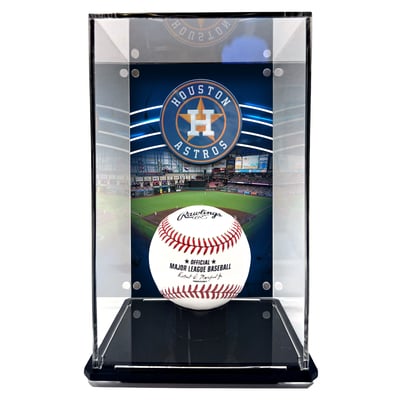 Houston Astros Fanatics Authentic Tall Baseball Display Case with Image