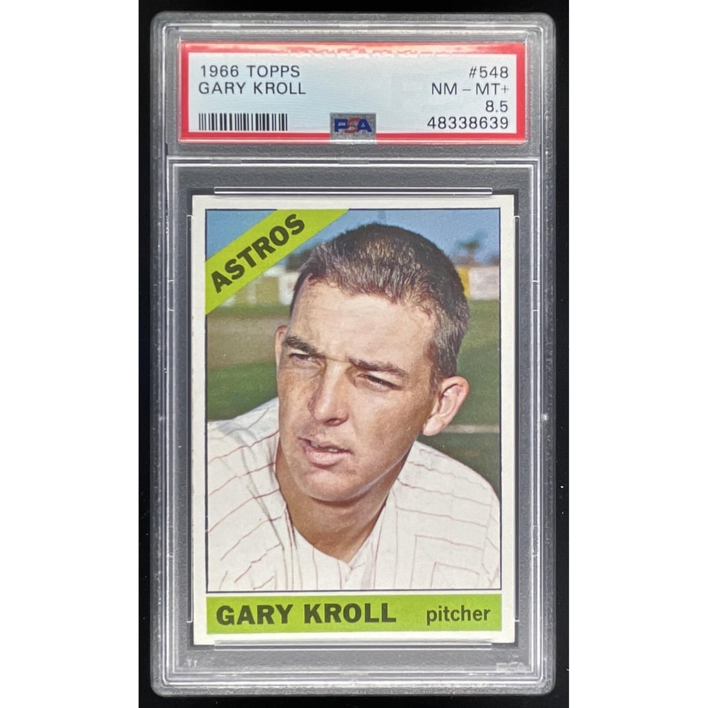1966 Topps #548 Gary Kroll SP PSA 8.5