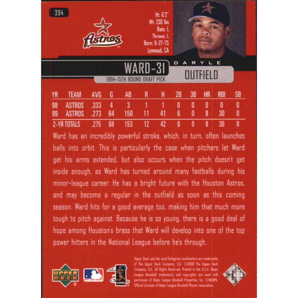 2000 Upper Deck Exclusives Silver #394 Daryle Ward
