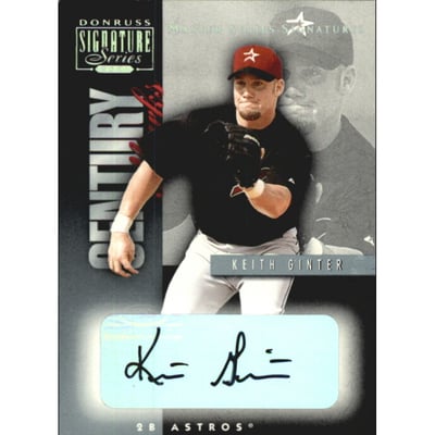 2001 Donruss Signature Century Marks Masters Series #18 Keith Ginter