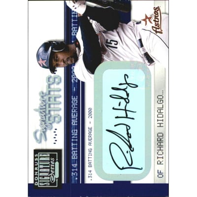 2001 Donruss Signature Series Stats #21 Richard Hidalgo/314