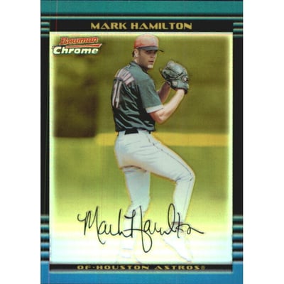 2002 Bowman Chrome Gold Refractors #209 Mark Hamilton