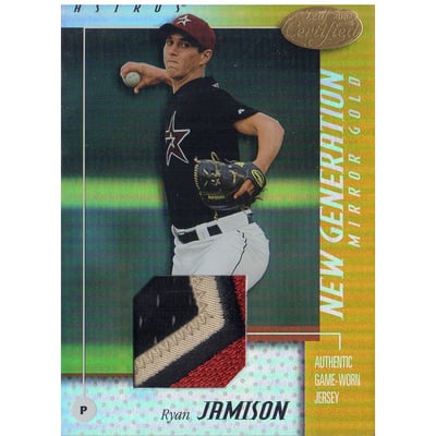 2002 Leaf Certified Mirror Gold #172 Ryan Jamison NG Jsy
