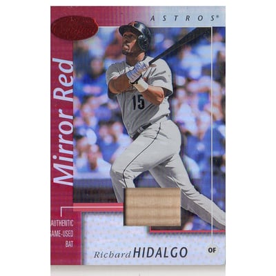 2002 Leaf Certified Mirror Red #129 Richard Hidalgo Bat