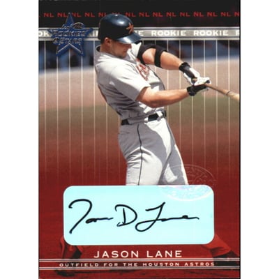 2002 Leaf Rookies and Stars Great American Signings #345 Jason Lane/150*