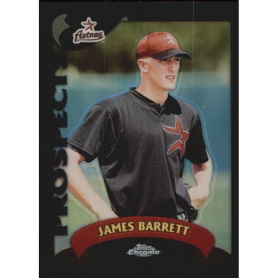2002 Topps Chrome Traded Black Refractors #T175 James Barrett