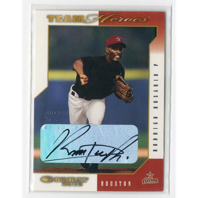2003 Donruss Team Heroes Autographs #214 Rodrigo Rosario/250
