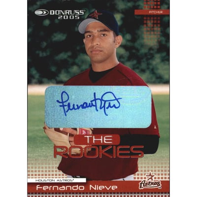 2005 Donruss Rookies Autographs #1 Fernando Nieve