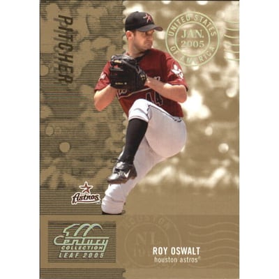 2005 Leaf Century Post Marks Gold #44 Roy Oswalt