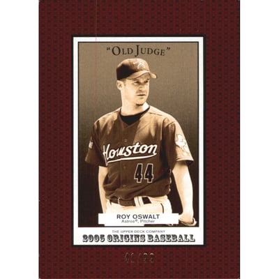 2005 Origins Old Judge Red #67 Roy Oswalt