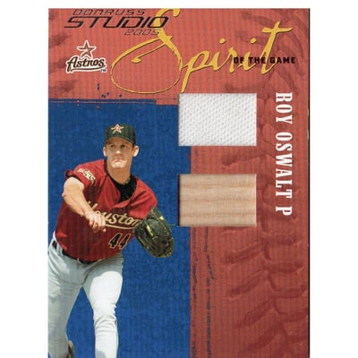2005 Studio Spirit of the Game Combo #10 Roy Oswalt Bat-Jsy