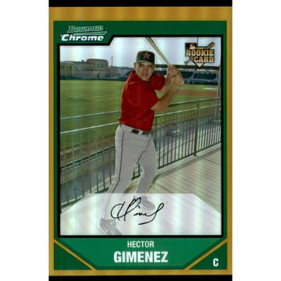 2007 Bowman Chrome Gold Refractors #205 Hector Gimenez