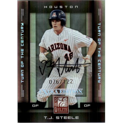 2008 Donruss Elite Extra Edition Signature Turn of the Century #90 T.J. Steele/122