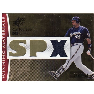 2008 SPx Winning Materials SPx 150 #CL Carlos Lee